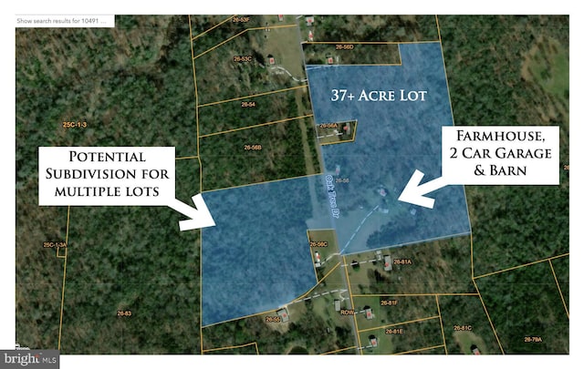 10491 Oak Tree Dr, King George, VA 22485 - map of property location featuring property boundaries highlighted