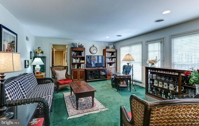 10 Devonshire Sq, Mechanicsburg, PA 17050 - carpeted living area featuring recessed lighting