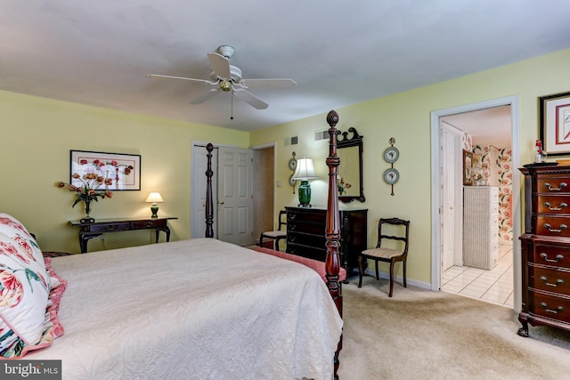 10 Devonshire Sq, Mechanicsburg, PA 17050 - bedroom with carpet flooring, baseboards, and a ceiling fan