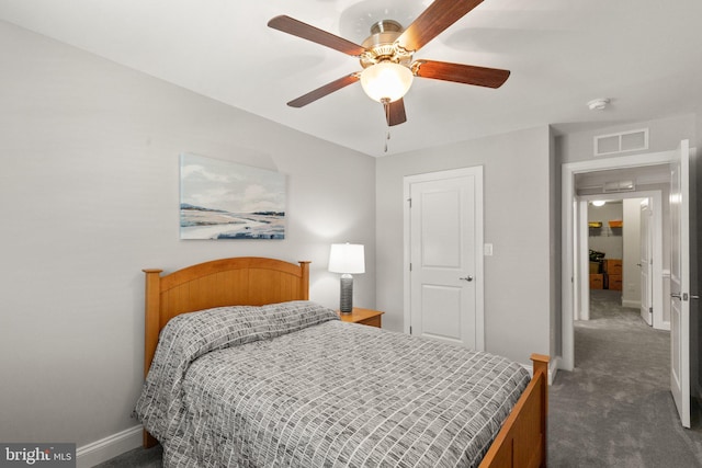 355 Tufton Cir, Fallston, MD 21047 - carpeted bedroom with baseboards and a ceiling fan