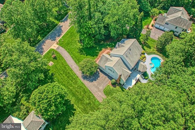 1296 Newkirk Ct, Vienna, VA 22182 - aerial view of property and surrounding area with a pool