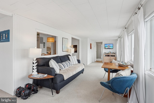 398 Kingfisher Rd, Tuckerton, NJ 08087 - living room featuring carpet flooring