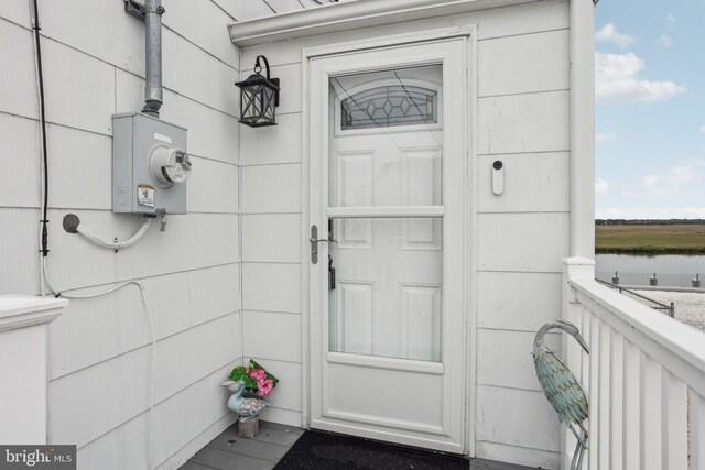 398 Kingfisher Rd, Tuckerton, NJ 08087 - doorway to property with a water view