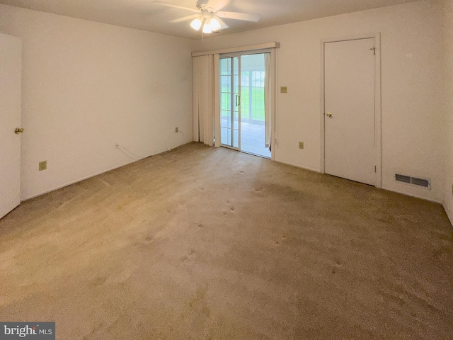 1447 Thornwood Dr, Mount Laurel, NJ 08054 - spare room featuring light carpet and ceiling fan