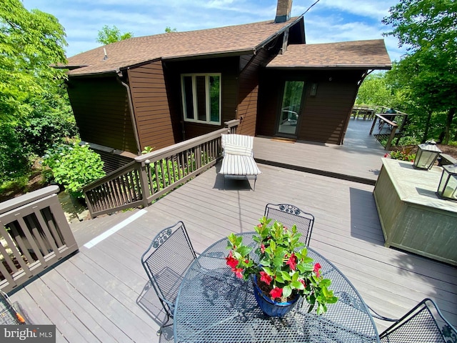 201 Nottingham Hl, Annapolis, MD 21405 - deck with outdoor dining space