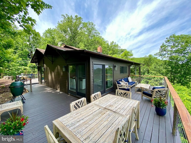 201 Nottingham Hl, Annapolis, MD 21405 - deck featuring outdoor lounge area and outdoor dining area