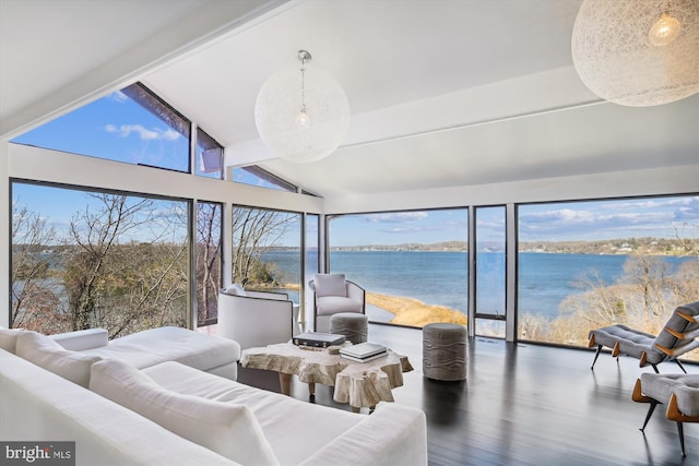 201 Nottingham Hl, Annapolis, MD 21405 - sunroom featuring a water view