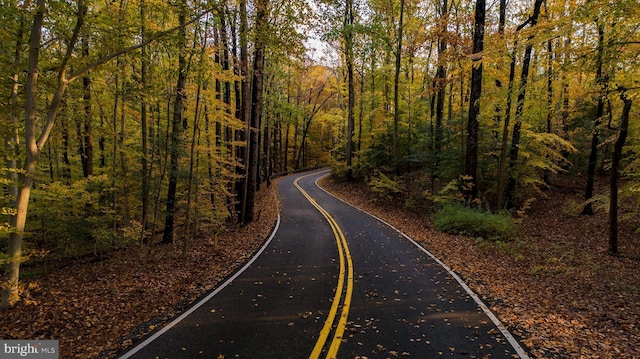 201 Nottingham Hl, Annapolis, MD 21405 - view of asphalt street with a forest view