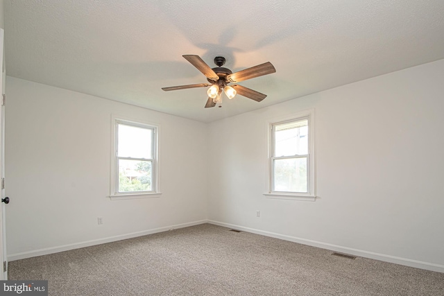 126 Clymer Ave, Front Royal, VA 22630 - carpeted empty room with ceiling fan, baseboards, and a textured ceiling