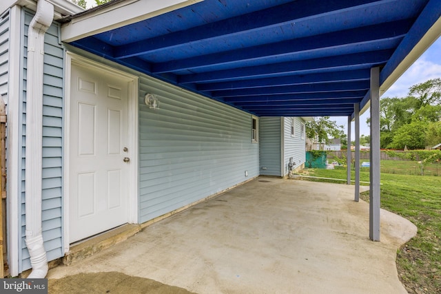 12 Constitution Rd, Clementon, NJ 08021 - view of patio / terrace featuring a carport