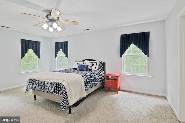 310 Owings Hill Ct, Owings, MD 20736 - carpeted bedroom with baseboards and ceiling fan
