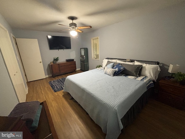 21 Moby Dick Dr, Ocean Pines, MD 21811 - bedroom featuring wood finished floors and a ceiling fan