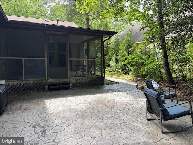21 Moby Dick Dr, Ocean Pines, MD 21811 - view of patio featuring a sunroom