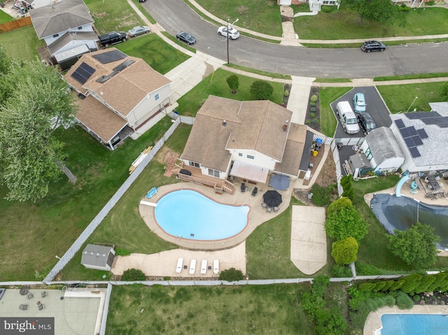 24 Holyoke Dr, Delran, NJ 08075 - aerial view of property and surrounding area featuring a pool and nearby suburban area