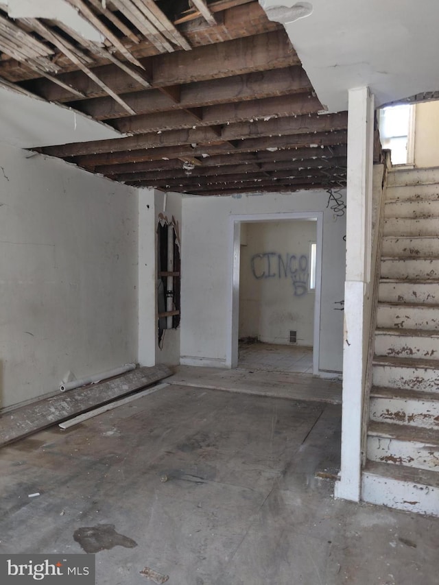 1302 N 25th St, Philadelphia, PA 19121 - basement with stairway