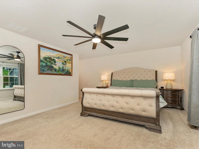 5809 Zoe Ln, Frederick, MD 21704 - carpeted bedroom featuring ceiling fan and baseboards