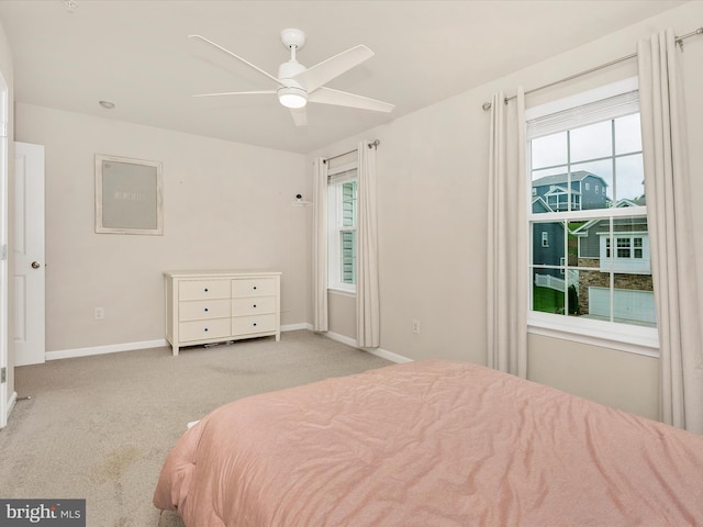 5809 Zoe Ln, Frederick, MD 21704 - bedroom featuring carpet floors, baseboards, and a ceiling fan