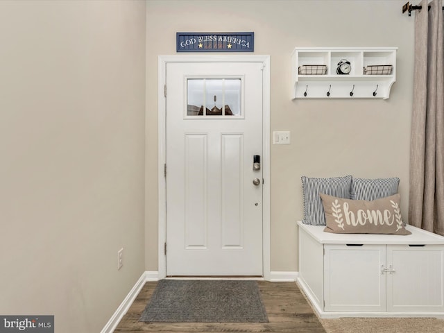 5809 Zoe Ln, Frederick, MD 21704 - mudroom with wood finished floors and baseboards