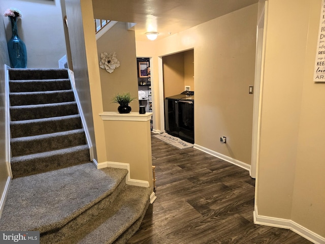 7832 Canter Ct, Severn, MD 21144 - stairway featuring wood finished floors and baseboards