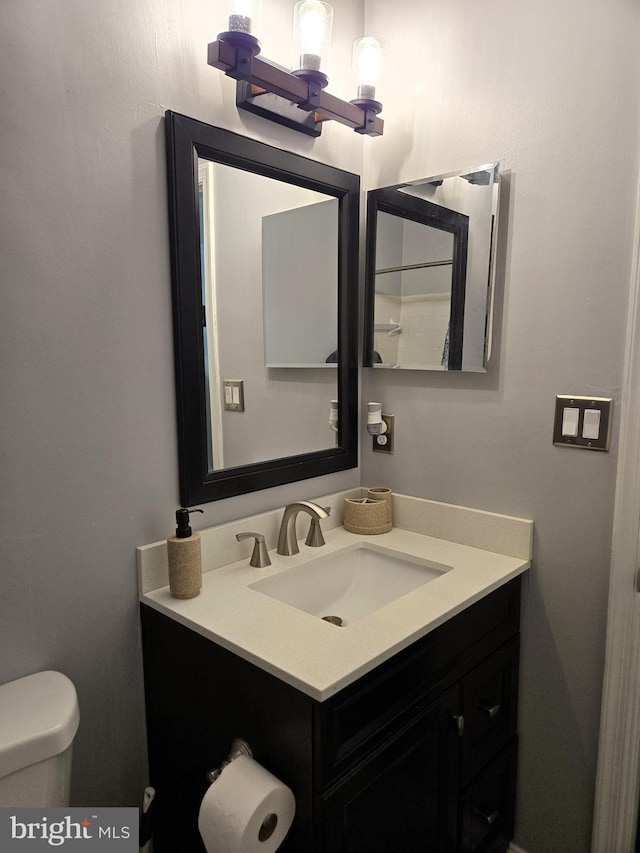7832 Canter Ct, Severn, MD 21144 - half bath with vanity and toilet