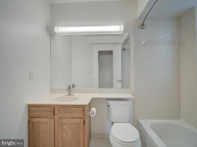 1812 Vernon St NW Unit 42, Washington, DC 20009 - bathroom with toilet, vanity, and shower / tub combination
