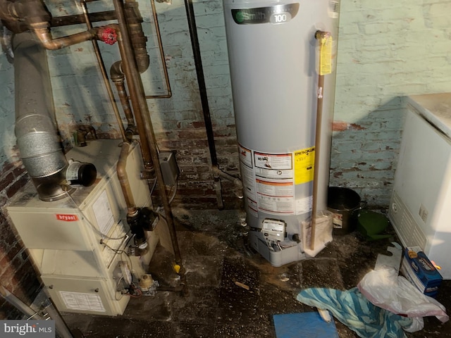 1533 N Carolina Ave NE, Washington, DC 20002 - utility room featuring gas water heater