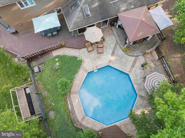 3097 Mill Rd, Doylestown, PA 18902 - aerial view of property and surrounding area with a pool