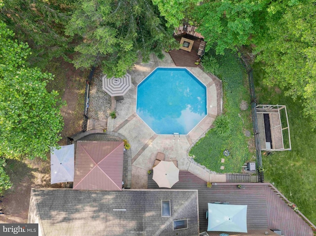 3097 Mill Rd, Doylestown, PA 18902 - aerial view of property and surrounding area featuring a pool area