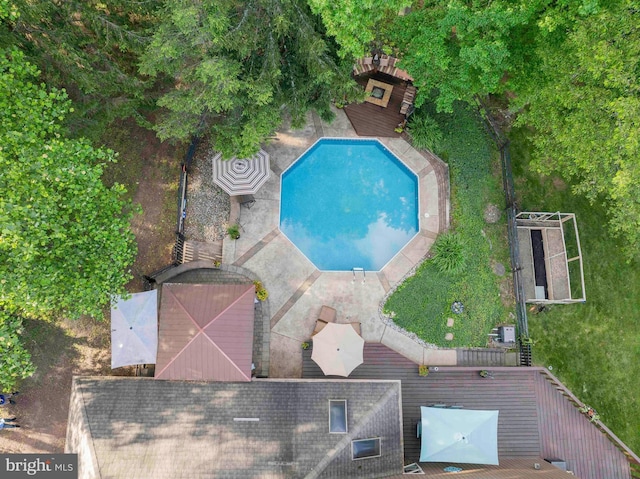 3097 Mill Rd, Doylestown, PA 18902 - view from above of property with a pool