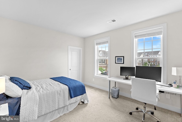 19253 Running Spring Ct, Leesburg, VA 20175 - carpeted bedroom featuring baseboards and an office area