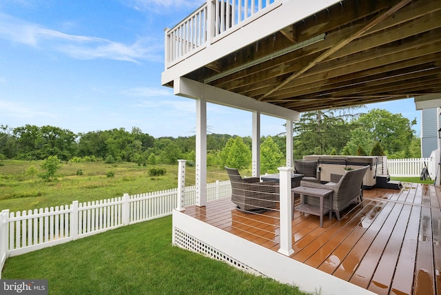 19253 Running Spring Ct, Leesburg, VA 20175 - wooden deck with a hot tub
