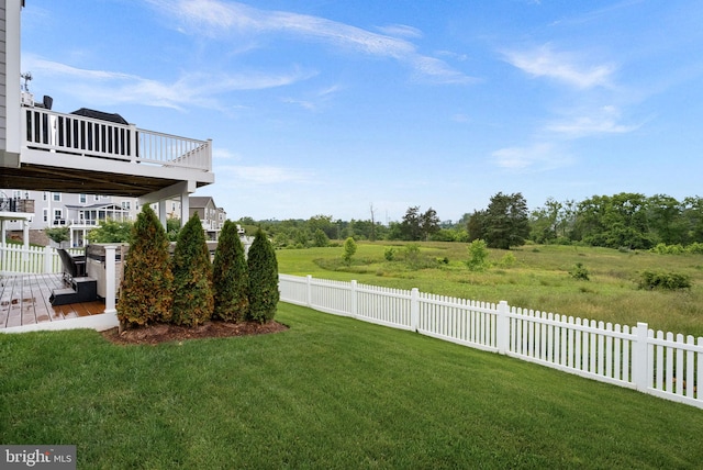 19253 Running Spring Ct, Leesburg, VA 20175 - view of yard featuring a deck
