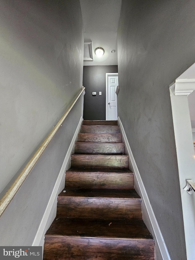 10700 Bickford Ave, Clinton, MD 20735 - stairs featuring wood finished floors