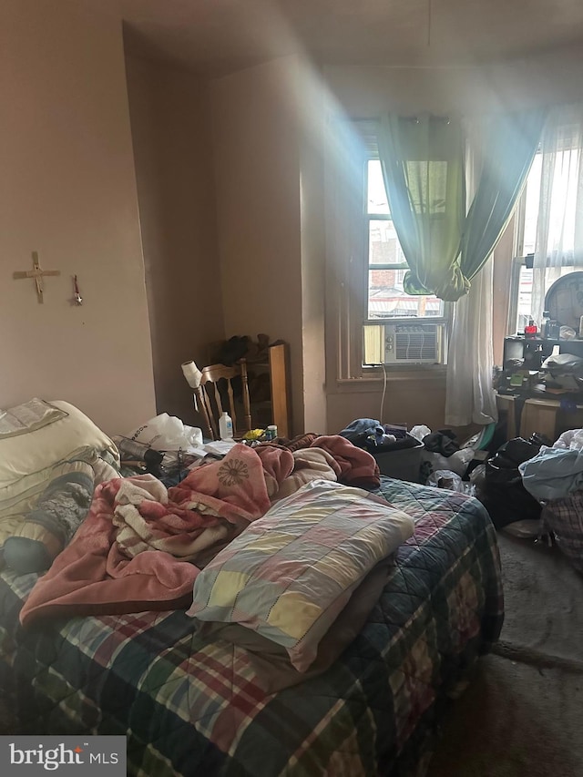 5823 Filbert St, Philadelphia, PA 19139 - carpeted bedroom featuring cooling unit