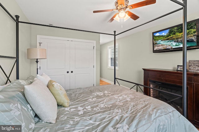 1413 Cortez Rd, Blue Bell, PA 19422 - bedroom featuring a closet and ceiling fan
