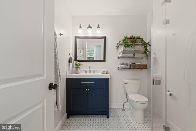 1413 Cortez Rd, Blue Bell, PA 19422 - bathroom with toilet, baseboards, and vanity