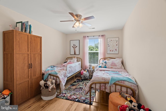 1413 Cortez Rd, Blue Bell, PA 19422 - bedroom with wood finished floors and ceiling fan