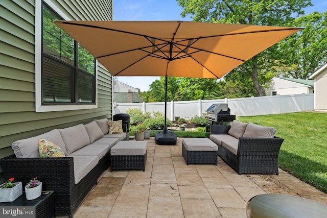 1413 Cortez Rd, Blue Bell, PA 19422 - view of patio / terrace with an outdoor hangout area and a grill