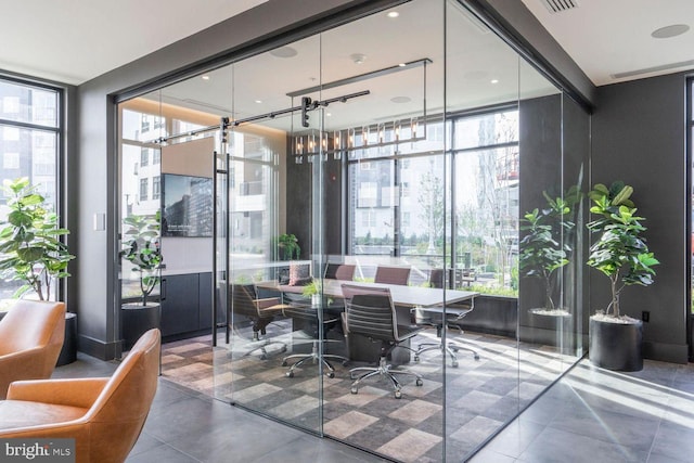 575 S Goddard Blvd Unit 511, King Of Prussia, PA 19406 - tiled dining space featuring floor to ceiling windows and healthy amount of natural light