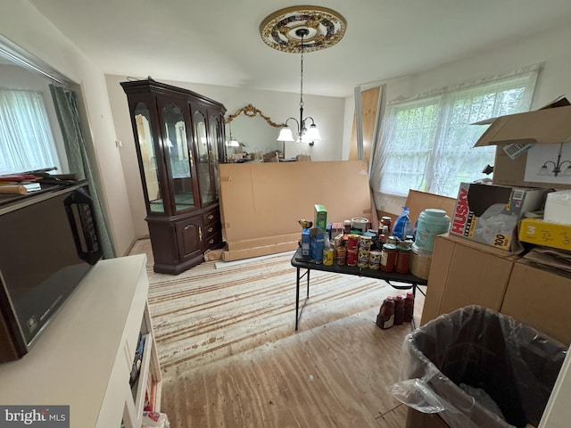 801 Irenic Ct, Norristown, PA 19403 - dining space featuring a chandelier