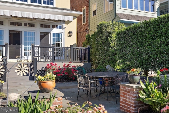 55 The Strand, New Castle, DE 19720 - view of patio / terrace with outdoor dining space