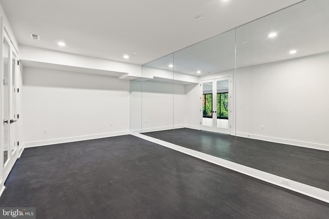 935 Dead Run Dr, Mclean, VA 22101 - unfurnished room featuring recessed lighting, french doors, and baseboards