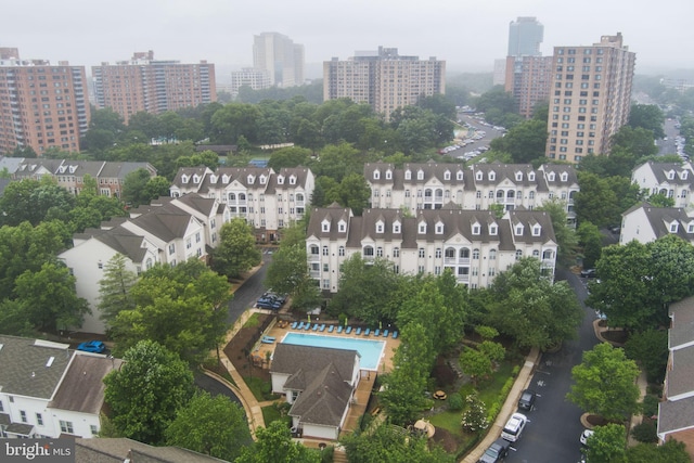 4669 Lawton Way Unit 104, Alexandria, VA 22311 - aerial overview of property's location with a pool