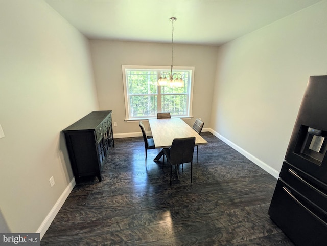 130 Corktree Rd, Kunkletown, PA 18058 - dining area featuring baseboards and a chandelier