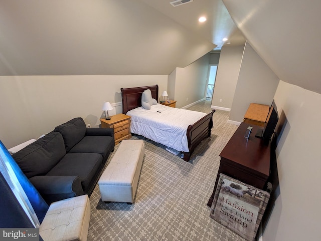 130 Corktree Rd, Kunkletown, PA 18058 - bedroom with carpet, vaulted ceiling, and baseboards