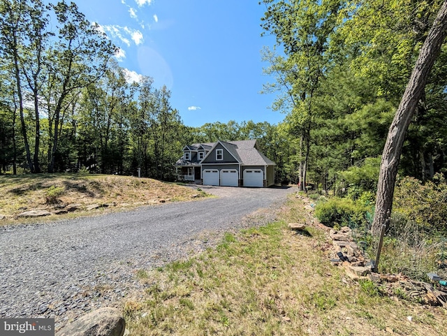 130 Corktree Rd, Kunkletown, PA 18058 - view of front of home featuring gravel driveway and a garage