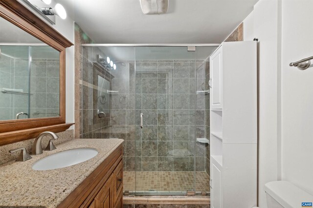 150 N Bennington Rd, Charlottesville, VA 22901 - full bathroom with toilet, a shower stall, and vanity