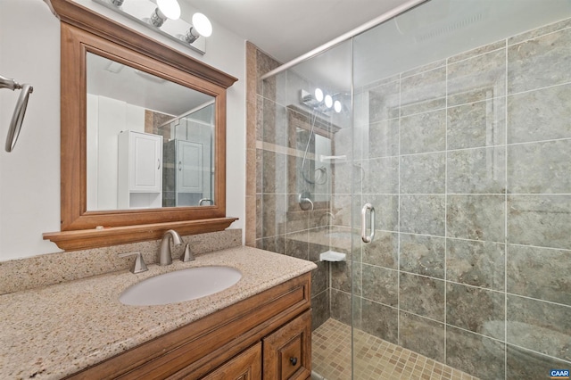 150 N Bennington Rd, Charlottesville, VA 22901 - bathroom featuring a shower stall and vanity