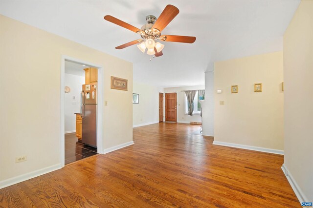 150 N Bennington Rd, Charlottesville, VA 22901 - spare room with ceiling fan, wood finished floors, and baseboards