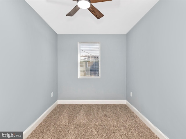 5443 Jonquil Ave, Baltimore, MD 21215 - carpeted spare room featuring ceiling fan and baseboards